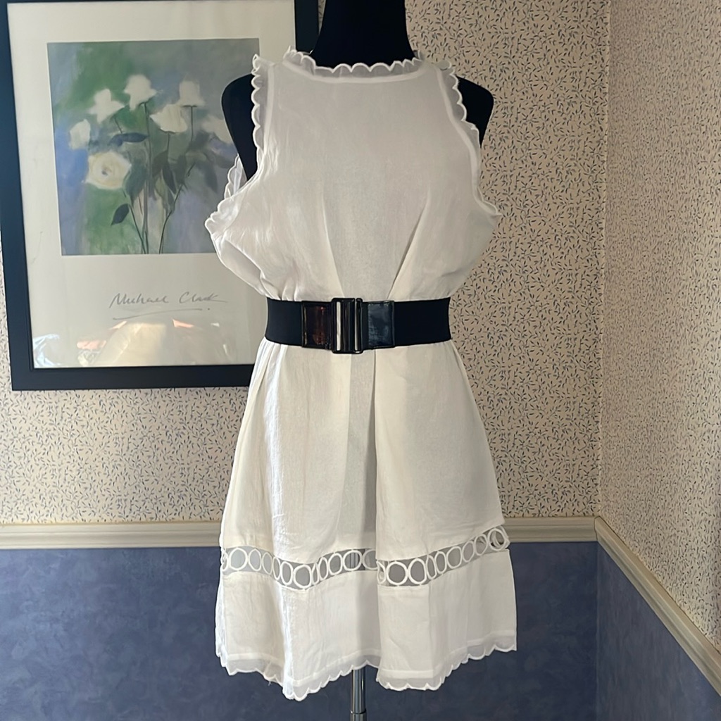 White Sleeveless Summer Dress